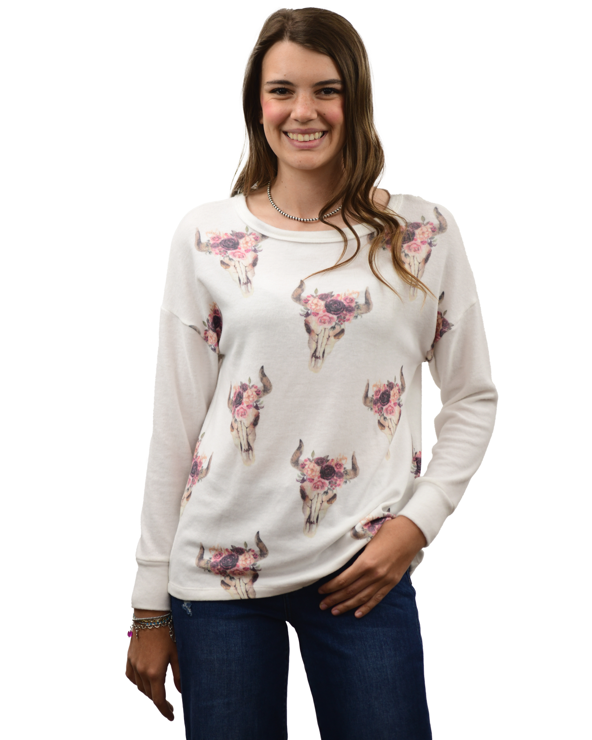 272154 - Floral Steer Sweater