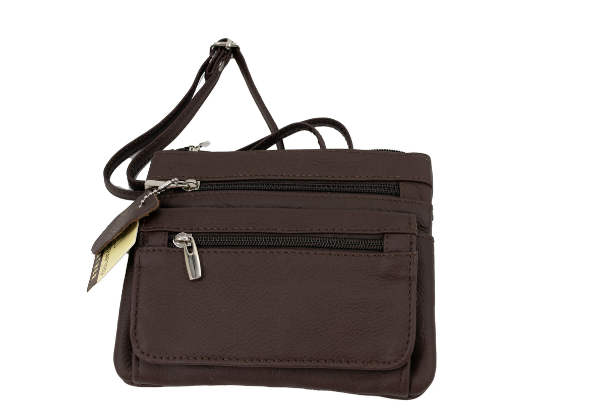 3097- Leather Clip Bag